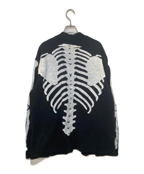 KAPITAL（キャピタル）KAPITAL (キャピタル) KOUNTRY BONEスウェットカーディガン ブラック サイズ:4の古着・服飾アイテム