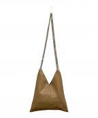 MM6 Maison Margielaエムエムシックスメゾンマルジェラ）の古着「チェーンショルダーバッグ」｜ベージュ