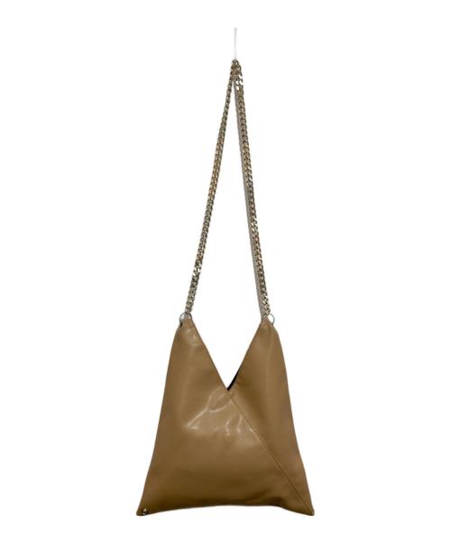 MM6 Maison Margiela（エムエムシックスメゾンマルジェラ）MM6 Maison Margiela (エムエムシックス メゾンマルジェラ) チェーンショルダーバッグ ベージュの古着・服飾アイテム