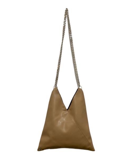 MM6 Maison Margiela（エムエムシックスメゾンマルジェラ）MM6 Maison Margiela (エムエムシックス メゾンマルジェラ) チェーンショルダーバッグ ベージュの古着・服飾アイテム