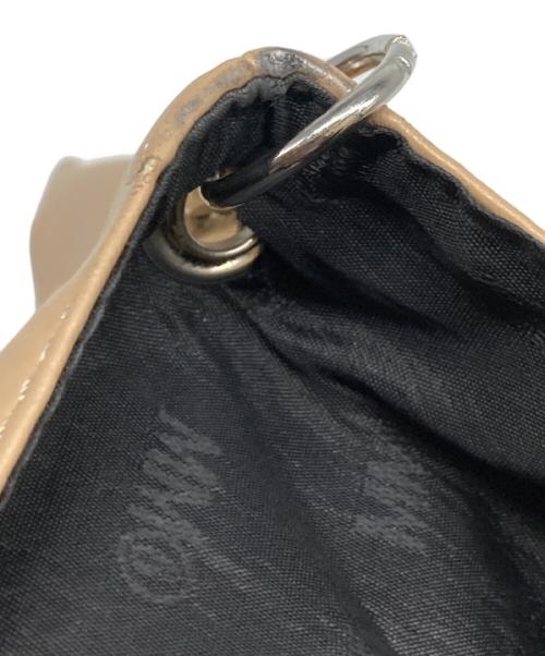 MM6 Maison Margiela（エムエムシックスメゾンマルジェラ）MM6 Maison Margiela (エムエムシックス メゾンマルジェラ) チェーンショルダーバッグ ベージュの古着・服飾アイテム