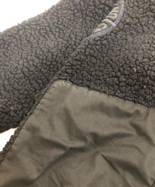 STONE ISLAND（ストーンアイランド）STONE ISLAND (ストーンアイランド) ロゴ刺繍 ジッパー付きフリース ジャケット ブラック サイズ:Mの古着・服飾アイテム