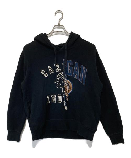 doublet（ダブレット）doublet (ダブレット) DOUBLE FACED EMBROIDERY HOODIE ブラック サイズ:Mの古着・服飾アイテム