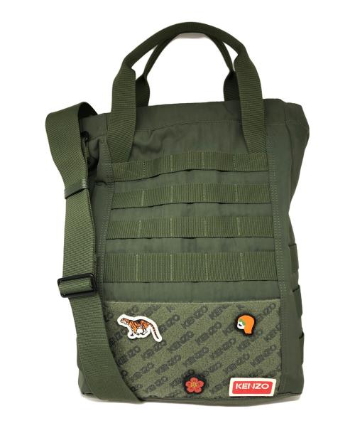 KENZO（ケンゾー）KENZO (ケンゾー) 2WAYバッグ カーキの古着・服飾アイテム