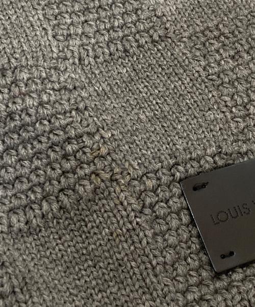LOUIS VUITTON（ルイ ヴィトン）LOUIS VUITTON (ルイ ヴィトン) エシャルプ ダミエ マフラー　402775 グレーの古着・服飾アイテム