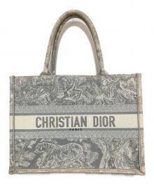 Christian Dior（クリスチャン ディオール）の古着「トワル ドゥ ジュイ エンブロイダリー ミディアムトートバッグ ブックトート M1296ZRGO」｜グレー
