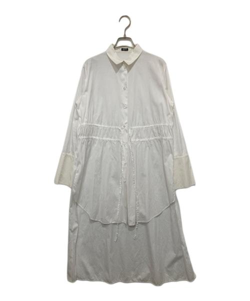 JIL SANDER NAVY（ジルサンダー ネイビー）JIL SANDER NAVY (ジルサンダー ネイビー) シャツワンピース ホワイト サイズ:36の古着・服飾アイテム