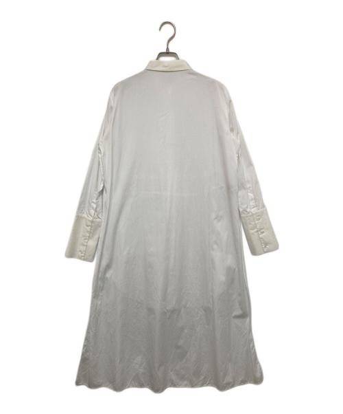 JIL SANDER NAVY（ジルサンダー ネイビー）JIL SANDER NAVY (ジルサンダー ネイビー) シャツワンピース ホワイト サイズ:36の古着・服飾アイテム
