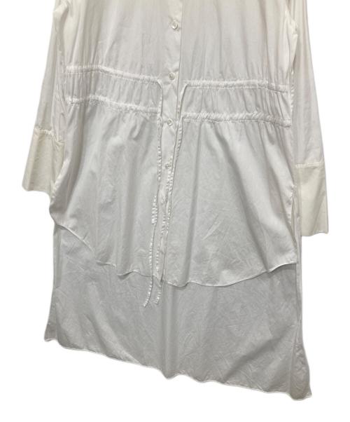 JIL SANDER NAVY（ジルサンダー ネイビー）JIL SANDER NAVY (ジルサンダー ネイビー) シャツワンピース ホワイト サイズ:36の古着・服飾アイテム