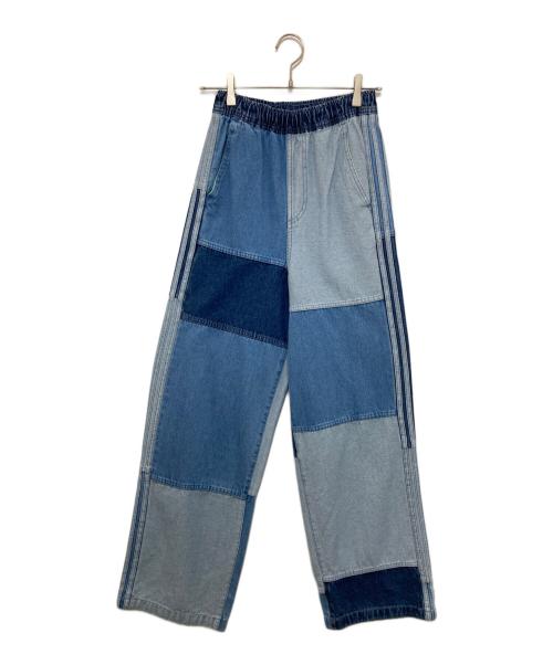 adidas（アディダス）adidas (アディダス) パッチワークジーンズ インディゴ サイズ:Sの古着・服飾アイテム
