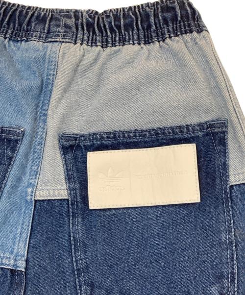adidas（アディダス）adidas (アディダス) パッチワークジーンズ インディゴ サイズ:Sの古着・服飾アイテム