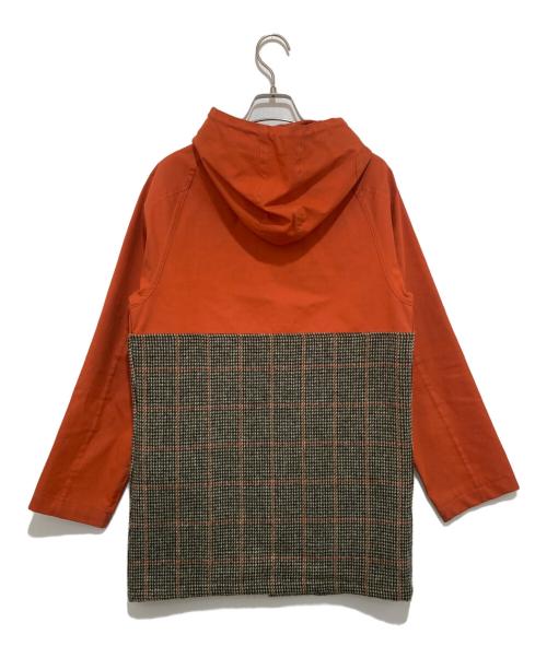 NIGEL CABOURN（ナイジェルケーボン）NIGEL CABOURN MACKINTOSH (マッキントッシュ) Harris Tweed (ハリスツイード) カメラマンジャケット CAMERAMAN JACKET フーデッドコート 809113008 オレンジ サイズ:44の古着・服飾アイテム