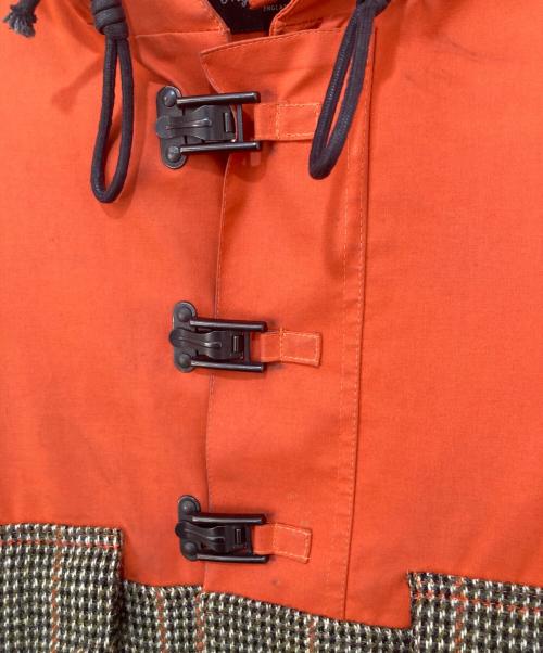 NIGEL CABOURN（ナイジェルケーボン）NIGEL CABOURN MACKINTOSH (マッキントッシュ) Harris Tweed (ハリスツイード) カメラマンジャケット CAMERAMAN JACKET フーデッドコート 809113008 オレンジ サイズ:44の古着・服飾アイテム