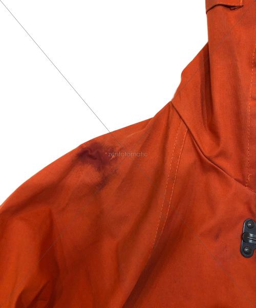 NIGEL CABOURN（ナイジェルケーボン）NIGEL CABOURN MACKINTOSH (マッキントッシュ) Harris Tweed (ハリスツイード) カメラマンジャケット CAMERAMAN JACKET フーデッドコート 809113008 オレンジ サイズ:44の古着・服飾アイテム