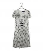 M'S GRACYエムズグレイシー）の古着「半袖ドットワンピース」｜ホワイト