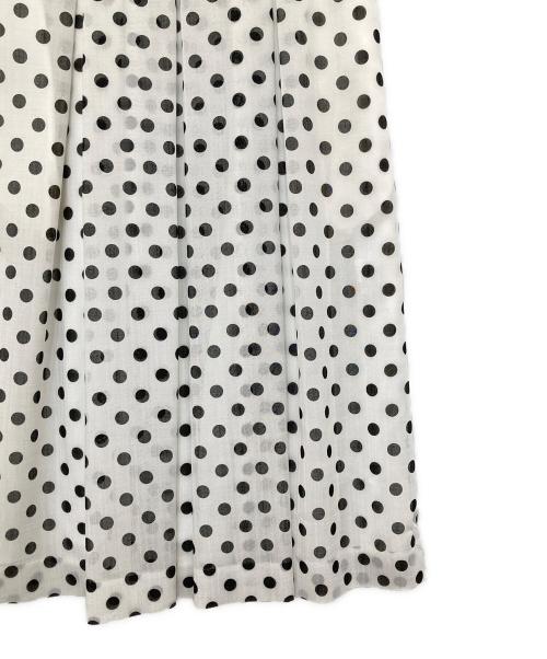 M'S GRACY（エムズグレイシー）M'S GRACY (エムズグレイシー) 半袖ドットワンピース ホワイト サイズ:38の古着・服飾アイテム