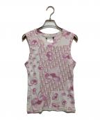 Christian Diorクリスチャン ディオール）の古着「トロッターノースリーブカットソー」｜ピンク