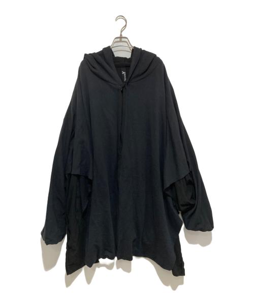 GROUND Y（グラウンドワイ）GROUND Y (グラウンドワイ) オーバーサイズ変形ジップパーカー ブラック サイズ:34の古着・服飾アイテム