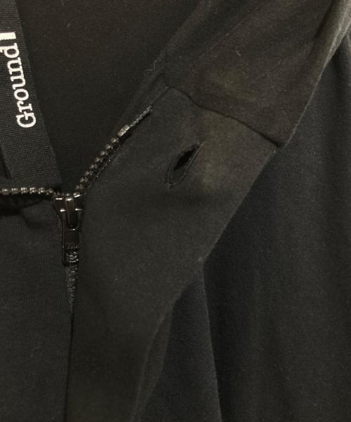 GROUND Y（グラウンドワイ）GROUND Y (グラウンドワイ) オーバーサイズ変形ジップパーカー ブラック サイズ:34の古着・服飾アイテム