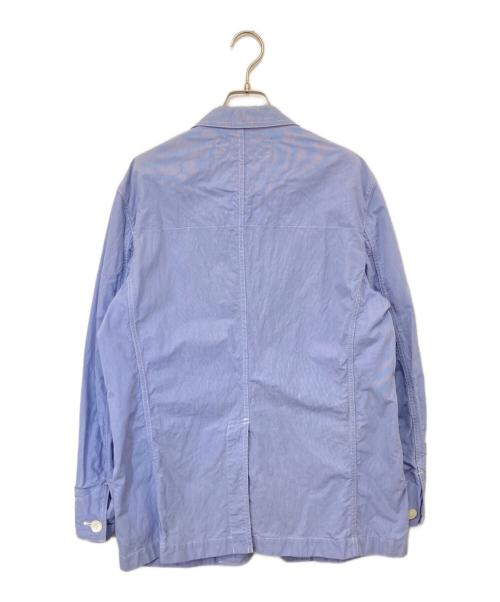 COMME des GARCONS HOMME（コムデギャルソン オム）COMME des GARCONS HOMME (コムデギャルソン オム) ステッチ デザイン コットン 3B ジャケット　HC-J033 スカイブルー サイズ:XSの古着・服飾アイテム