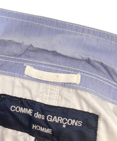 COMME des GARCONS HOMME（コムデギャルソン オム）COMME des GARCONS HOMME (コムデギャルソン オム) ステッチ デザイン コットン 3B ジャケット　HC-J033 スカイブルー サイズ:XSの古着・服飾アイテム