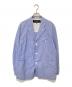 COMME des GARCONS HOMME（コムデギャルソン オム）の古着「ステッチ デザイン コットン 3B ジャケット　HC-J033」｜スカイブルー