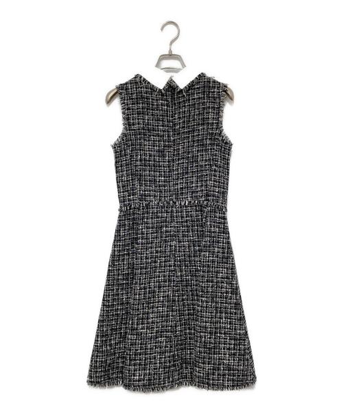 theory（セオリー）theory (セオリー) ツイードノースリーブワンピース グレーの古着・服飾アイテム