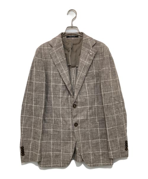 TAGLIATORE（タリアトーレ）TAGLIATORE (タリアトーレ) テーラードジャケット ブラウン サイズ:44の古着・服飾アイテム