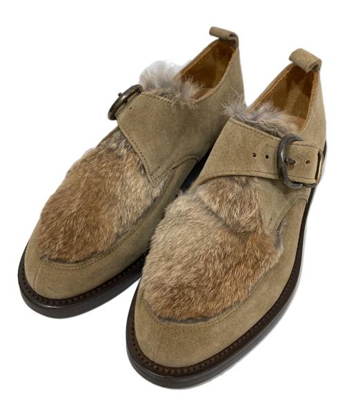 HENDER SCHEME（エンダースキーマ）Hender Scheme (エンダースキーマ) single monk（シングルモンク）/ スエードレザーシューズ ベージュ サイズ:4の古着・服飾アイテム