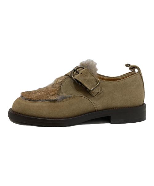 HENDER SCHEME（エンダースキーマ）Hender Scheme (エンダースキーマ) single monk（シングルモンク）/ スエードレザーシューズ ベージュ サイズ:4の古着・服飾アイテム