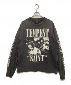 SAINT MICHAELセントマイケル）の古着「LS TEE TEMPEST」｜ブラック