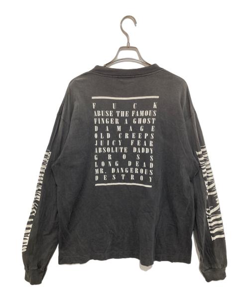 SAINT MICHAEL（セントマイケル）SAINT MICHAEL (セントマイケル) LS TEE TEMPEST ブラック サイズ:Lの古着・服飾アイテム