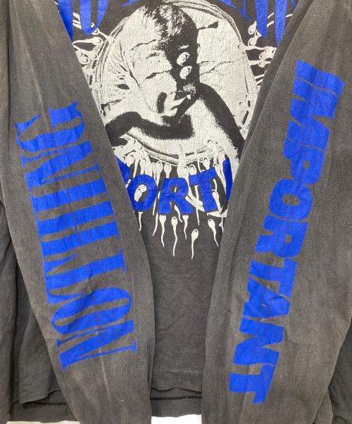 SAINT MICHAEL（セントマイケル）SAINT MICHAEL (セントマイケル) KK LS TEE / NOTHING IMP ブラック サイズ:Lの古着・服飾アイテム