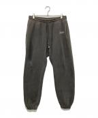 LASTMANラストマン）の古着「EMBROIDERED SWEAT PANTS "LASTMAN"」｜グレー