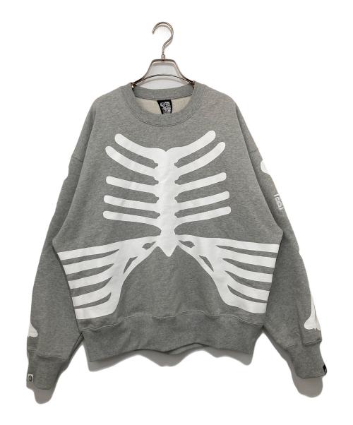BILLIONAIRE BOYS CLUB（ビリオネアボーイズクラブ）BILLIONAIRE BOYS CLUB (ビリオネアボーイズクラブ) BOUNTY HUNTER (バウンティハンター) COTTON SWEATSHIRT グレー サイズ:XLの古着・服飾アイテム