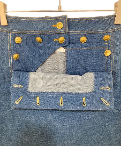 CHANEL（シャネル）CHANEL (シャネル) ココマークボタンデニムスカート インディゴ サイズ:36の古着・服飾アイテム