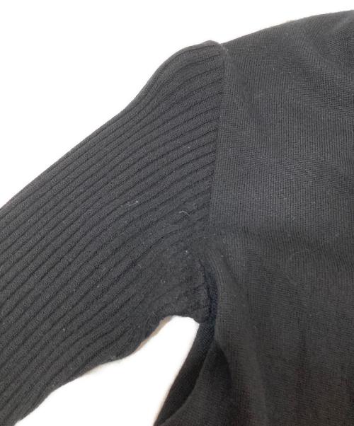 YOHJI YAMAMOTO（ヨウジヤマモト）YOHJI YAMAMOTO (ヨウジヤマモト) PLAIN RIB FRONT D CLOTH CARDIGAN　リブカーディガン　F0-K32-183 ブラック サイズ:2の古着・服飾アイテム