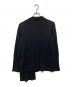 YOHJI YAMAMOTO (ヨウジヤマモト) PLAIN RIB FRONT D CLOTH CARDIGAN　リブカーディガン　F0-K32-183 ブラック サイズ:2：22000円