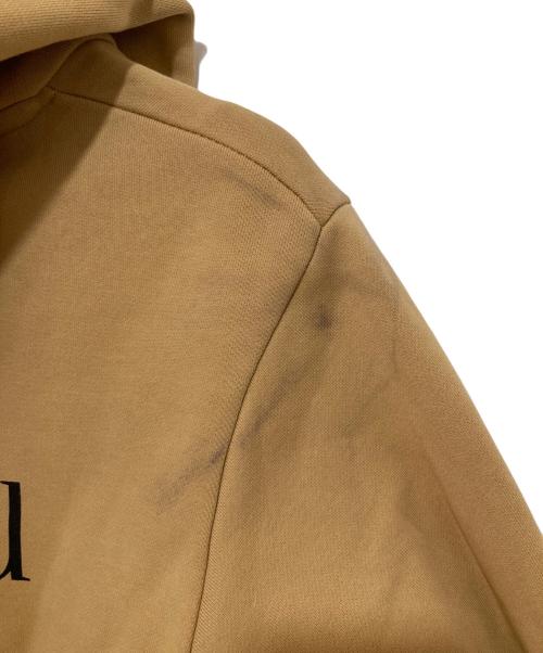 patou（パトゥ）Patou (パトゥ) リボン バックロゴプリント ジップアップ パーカー イエロー サイズ:XSの古着・服飾アイテム