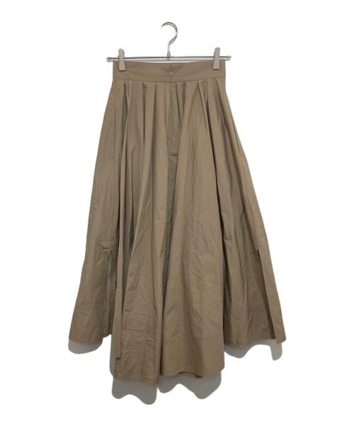 MADISON BLUE（マディソンブルー）MADISON BLUE (マディソンブルー) TUCK VOLUME SKIRT ブラウン サイズ:Sの古着・服飾アイテム