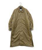 near.nippon(ニアーニッポン)ニアーニッポン）の古着「ナイロンツイルミリタリーロングコート」｜ブラウン