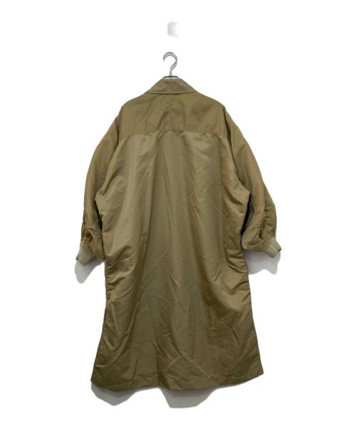 near.nippon(ニアーニッポン)（ニアーニッポン）near.nippon(ニアーニッポン) (ニアーニッポン) ナイロンツイルミリタリーロングコート ブラウン サイズ:記載なしの古着・服飾アイテム
