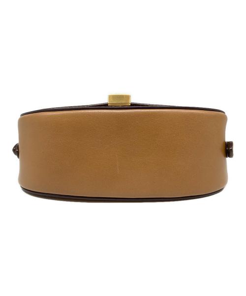 POLO RALPH LAUREN（ポロ・ラルフローレン）POLO RALPH LAUREN (ポロ・ラルフローレン) Polo IDカーフスキン サドル レザーバッグ ブラウンの古着・服飾アイテム