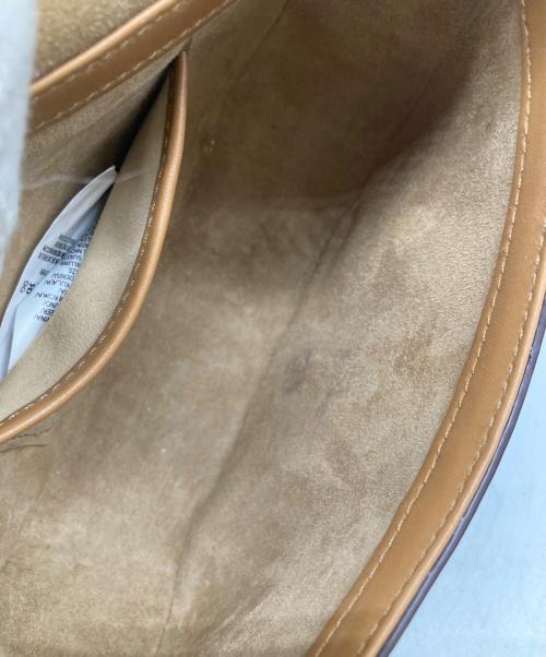 POLO RALPH LAUREN（ポロ・ラルフローレン）POLO RALPH LAUREN (ポロ・ラルフローレン) Polo IDカーフスキン サドル レザーバッグ ブラウンの古着・服飾アイテム