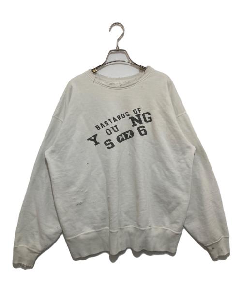 SAINT MICHAEL（セントマイケル）SAINT MICHAEL (セントマイケル) BerBerJin (ベンベルジン) BJ CREW NECK SWEAT/YOUNG ホワイト サイズ:Lの古着・服飾アイテム
