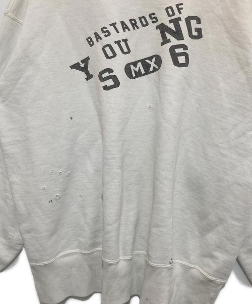 SAINT MICHAEL（セントマイケル）SAINT MICHAEL (セントマイケル) BerBerJin (ベンベルジン) BJ CREW NECK SWEAT/YOUNG ホワイト サイズ:Lの古着・服飾アイテム