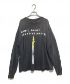 SAINT MICHAELセントマイケル）の古着「LS TEE/CANDLE」｜ブラック