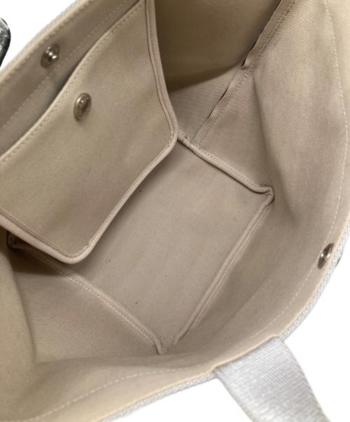 Herve Chapelier（エルベシャプリエ）Herve Chapelier (エルベシャプリエ) リュクス 舟形トートM ネイビー×シルバーの古着・服飾アイテム