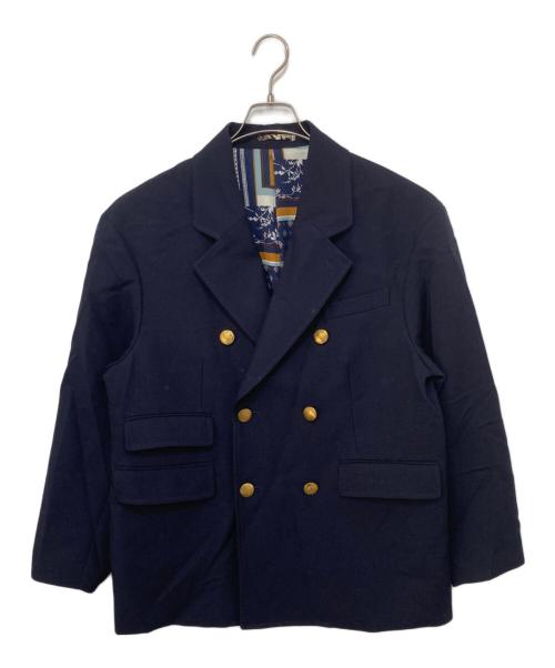 TOMORROW LAND（トゥモローランド）TOMORROW LAND (トゥモローランド) マリーンセーラークロス ダブル6Bジャケット ネイビー サイズ:Sの古着・服飾アイテム