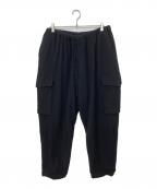 COMOLIコモリ）の古着「縮絨ウール 6Pパンツ 23AW Y03-03011」｜ブラック